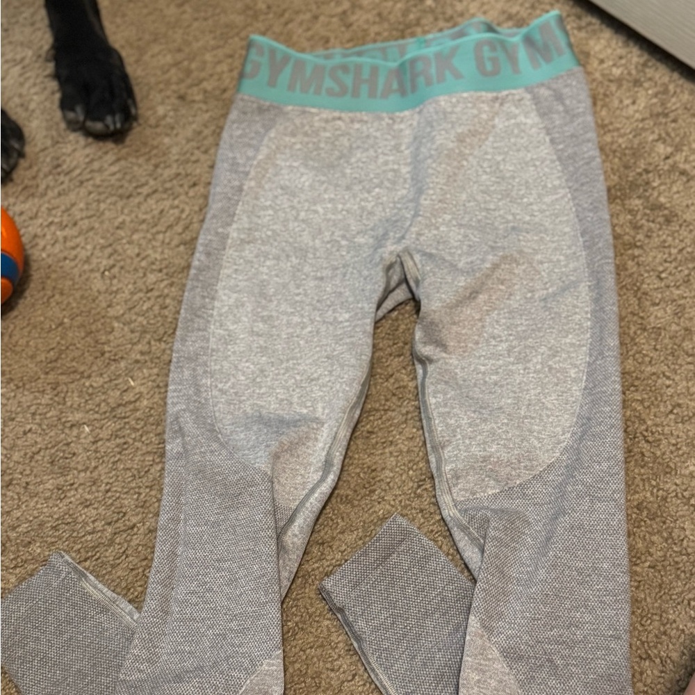 Gymshark Gray and Teal Leggings